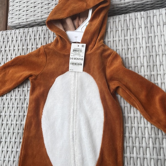 NWT- Reindeer Costume/ Romper w/ Attached Hood SZ 3-6Months - Picture 5 of 9